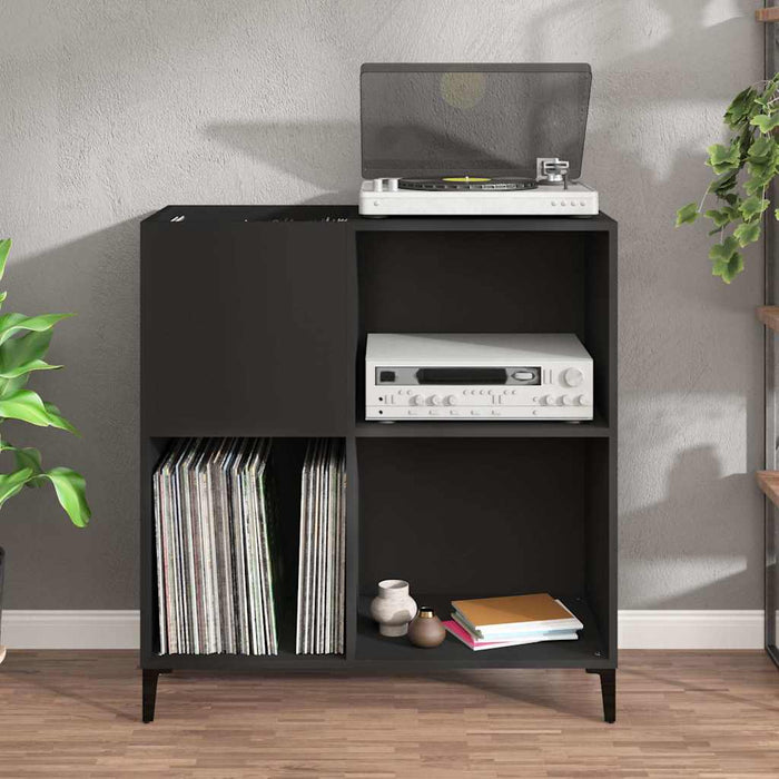 Dulap pentru discuri negru 84,5x38x89 cm lemn compozit - WALTI WALTI