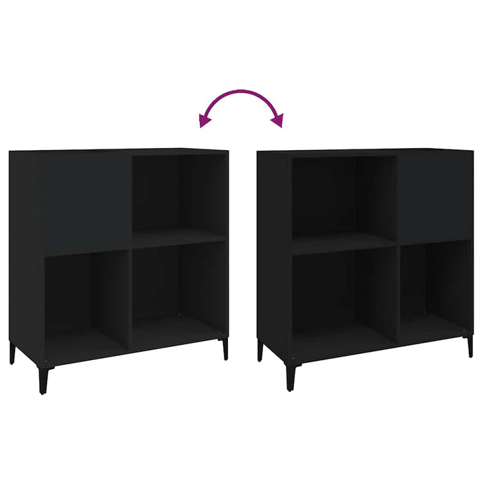 Dulap pentru discuri negru 84,5x38x89 cm lemn compozit - WALTI WALTI