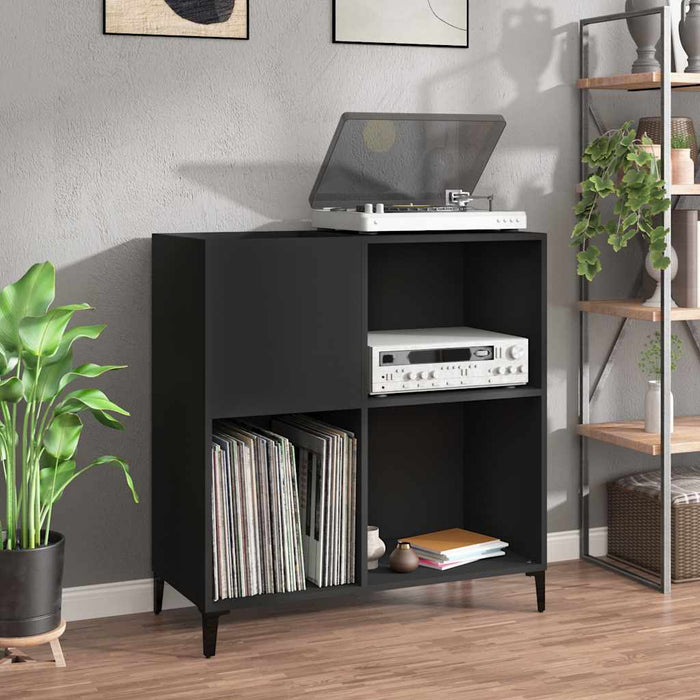 Dulap pentru discuri negru 84,5x38x89 cm lemn compozit - WALTI WALTI