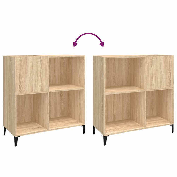 Dulap pentru discuri stejar sonoma 84,5x38x89 cm lemn compozit - WALTI WALTI