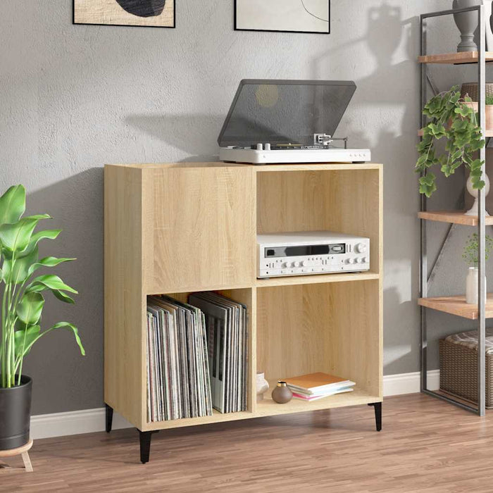 Dulap pentru discuri stejar sonoma 84,5x38x89 cm lemn compozit - WALTI WALTI