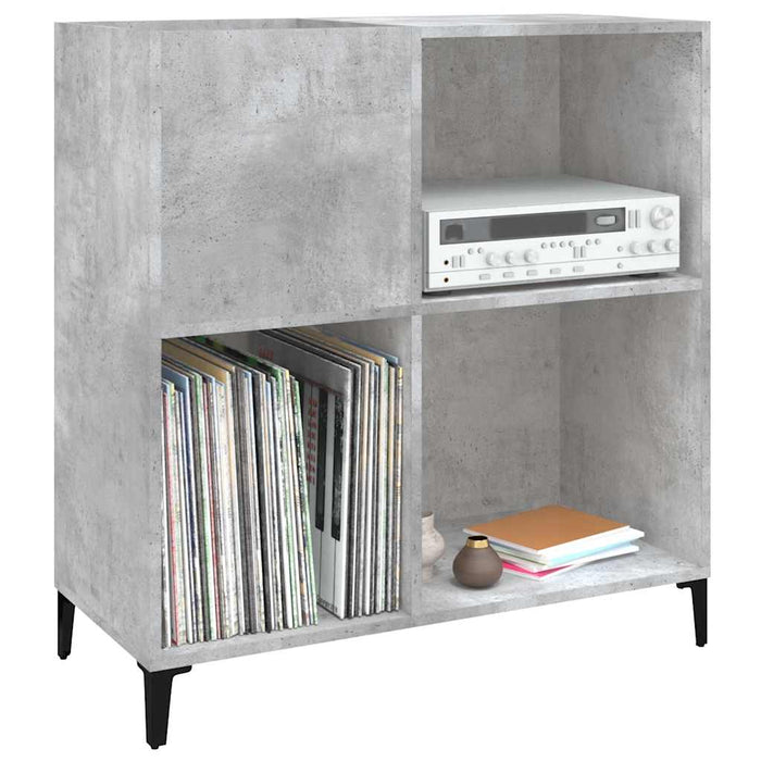 Dulap pentru discuri gri beton 84,5x38x89 cm lemn compozit - WALTI WALTI