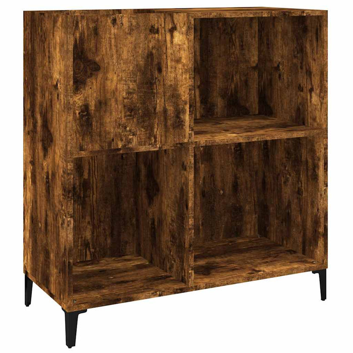 Dulap pentru discuri stejar fumuriu 84,5x38x89 cm lemn compozit - WALTI WALTI
