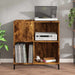 Dulap pentru discuri stejar fumuriu 84,5x38x89 cm lemn compozit - WALTI WALTI