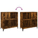 Dulap pentru discuri stejar fumuriu 84,5x38x89 cm lemn compozit - WALTI WALTI