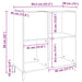 Dulap pentru discuri stejar fumuriu 84,5x38x89 cm lemn compozit - WALTI WALTI
