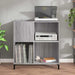 Dulap pentru discuri gri sonoma 84,5x38x89 cm lemn compozit - WALTI WALTI