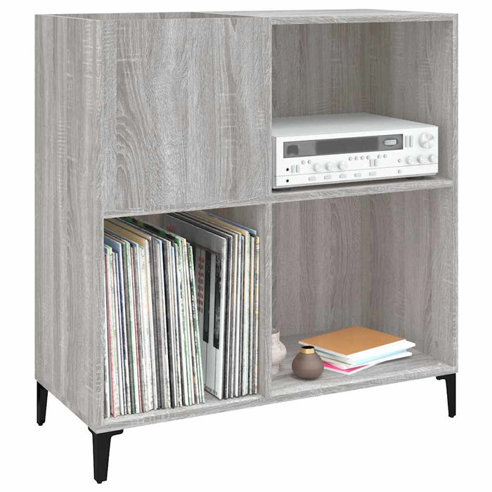 Dulap pentru discuri gri sonoma 84,5x38x89 cm lemn compozit - WALTI WALTI