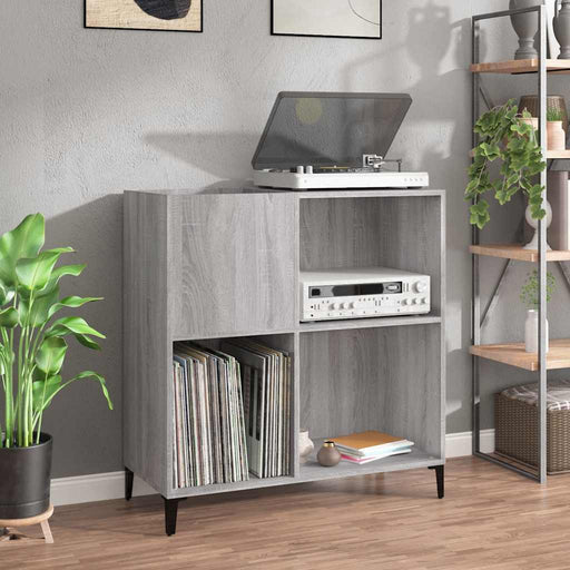 Dulap pentru discuri gri sonoma 84,5x38x89 cm lemn compozit - WALTI WALTI