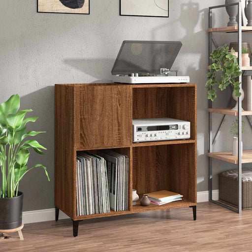 Dulap pentru discuri stejar maro 84,5x38x89 cm lemn compozit - WALTI WALTI