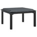 Set mobilier de grădină, 4 piese, negru și gri, poliratan - WALTI WALTI