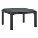 Set mobilier de grădină, 6 piese, negru și gri, poliratan - WALTI WALTI