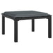 Set mobilier de grădină, 7 piese, negru și gri, poliratan - WALTI WALTI