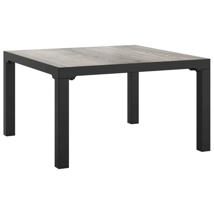 Set mobilier de grădină, 9 piese, negru și gri, poliratan - WALTI WALTI