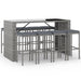 Set mobilier bar de grădină, cu perne, 9 piese, gri, poliratan - WALTI WALTI