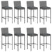 Set mobilier bar de grădină, cu perne, 9 piese, gri, poliratan - WALTI WALTI