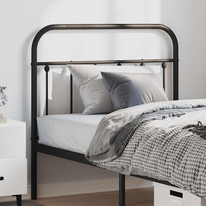 Tăblie de pat de schimb metalică, negru, 100 cm WALTI
