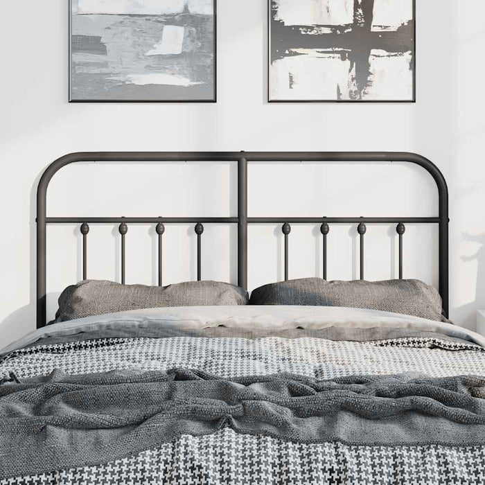 Tăblie de pat de schimb metalică, negru, 135 cm WALTI