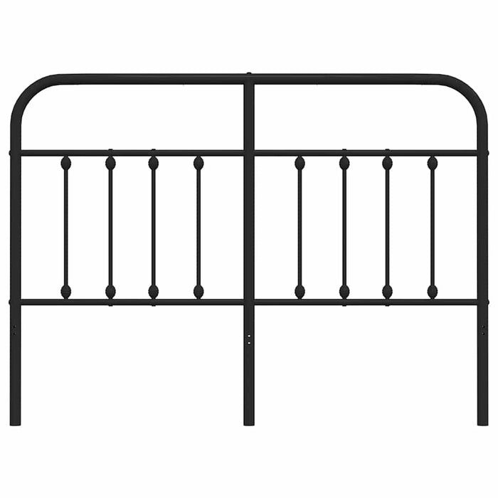 Tăblie de pat de schimb metalică, negru, 135 cm WALTI