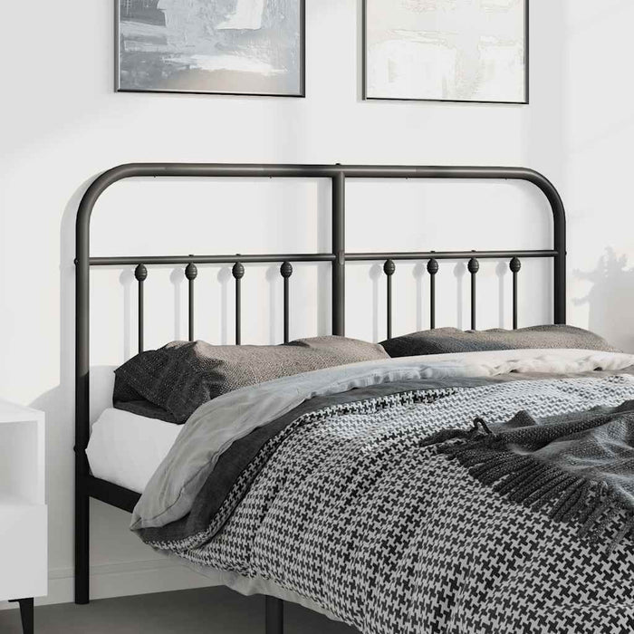 Tăblie de pat de schimb metalică, negru, 135 cm WALTI