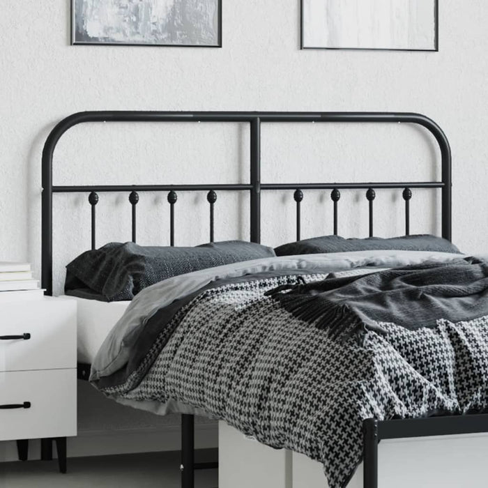 Tăblie de pat de schimb metalică, negru, 140 cm - WALTI WALTI
