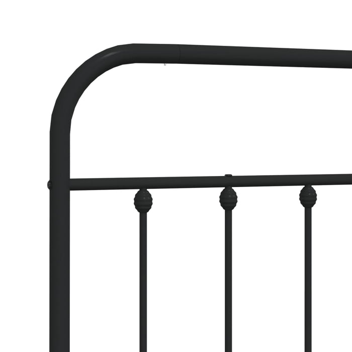 Tăblie de pat de schimb metalică, negru, 140 cm - WALTI WALTI