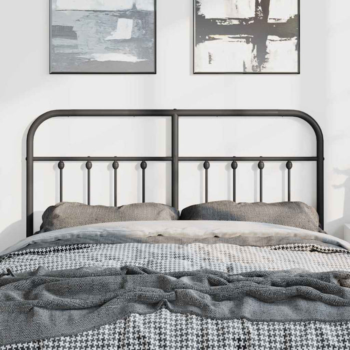 Tăblie de pat de schimb metalică, negru, 150 cm WALTI