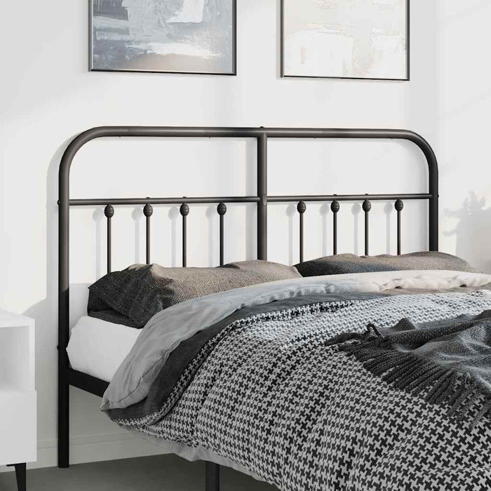 Tăblie de pat de schimb metalică, negru, 150 cm WALTI