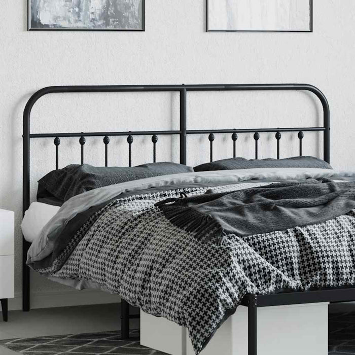 Tăblie de pat de schimb metalică, negru, 160 cm WALTI