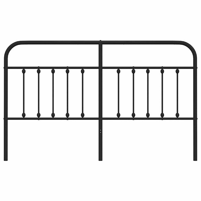 Tăblie de pat de schimb metalică, negru, 160 cm WALTI