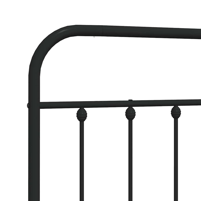Tăblie de pat de schimb metalică, negru, 160 cm WALTI