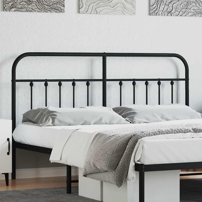 Tăblie de pat de schimb metalică, negru, 160 cm WALTI