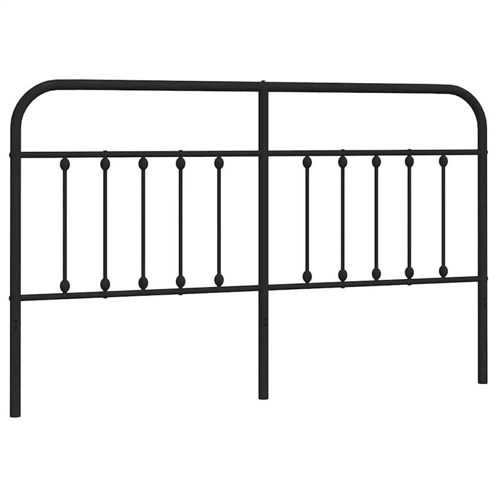 Tăblie de pat de schimb metalică, negru, 180 cm WALTI