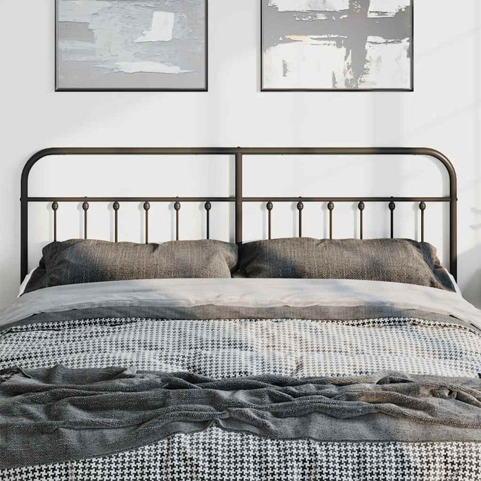 Tăblie de pat de schimb metalică, negru, 180 cm WALTI