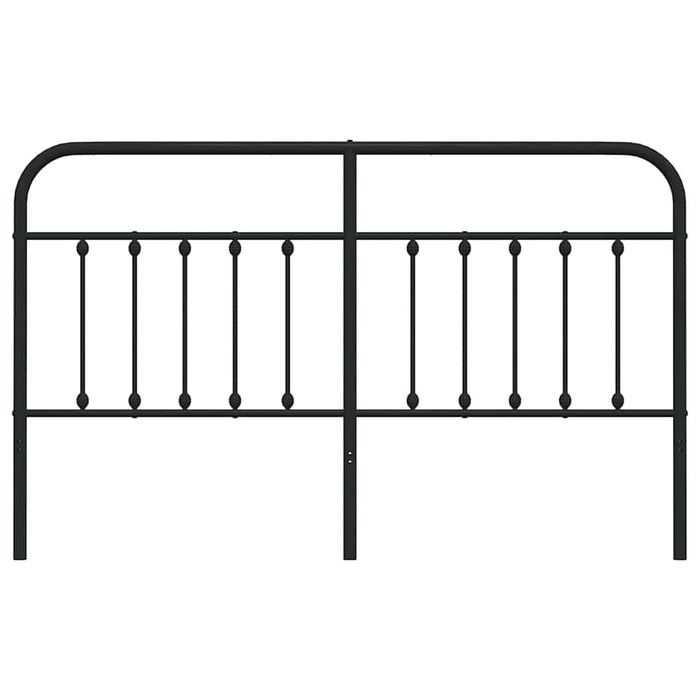 Tăblie de pat de schimb metalică, negru, 180 cm WALTI