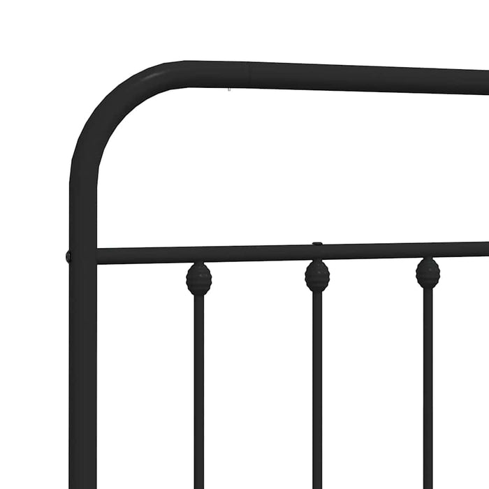 Tăblie de pat de schimb metalică, negru, 180 cm WALTI
