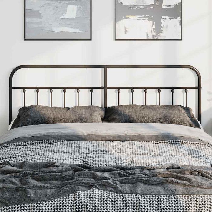 Tăblie de pat de schimb metalică, negru, 193 cm WALTI