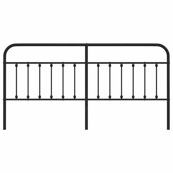 Tăblie de pat de schimb metalică, negru, 193 cm WALTI
