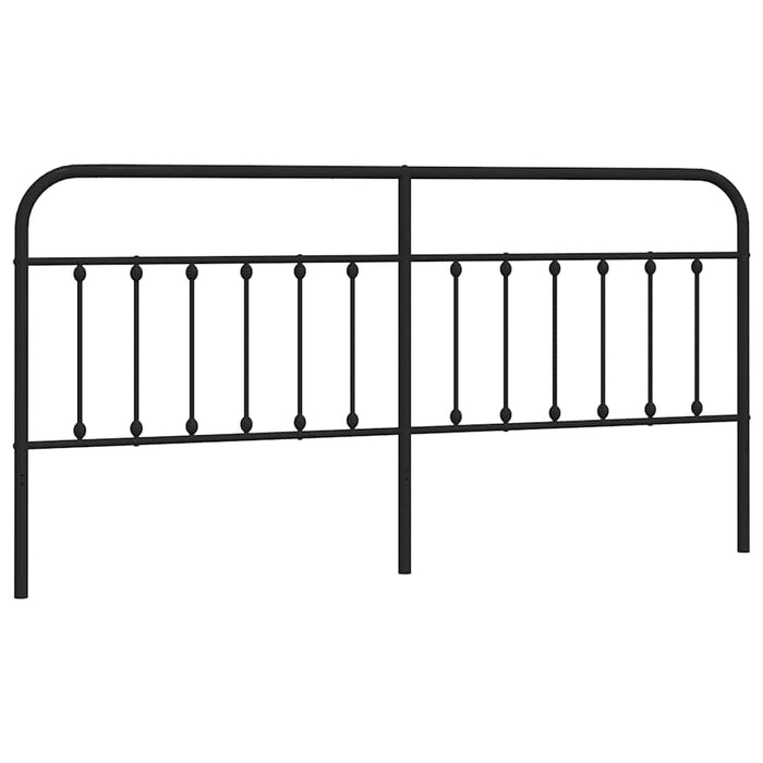 Tăblie de pat de schimb metalică, negru, 200 cm WALTI