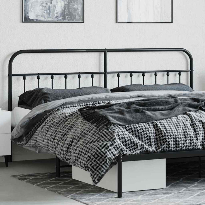 Tăblie de pat de schimb metalică, negru, 200 cm WALTI