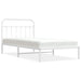 Cadru de pat din metal cu tăblie, alb, 107x203 cm - WALTI WALTI