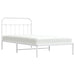 Cadru de pat din metal cu tăblie, alb, 107x203 cm - WALTI WALTI