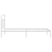 Cadru de pat din metal cu tăblie, alb, 107x203 cm - WALTI WALTI