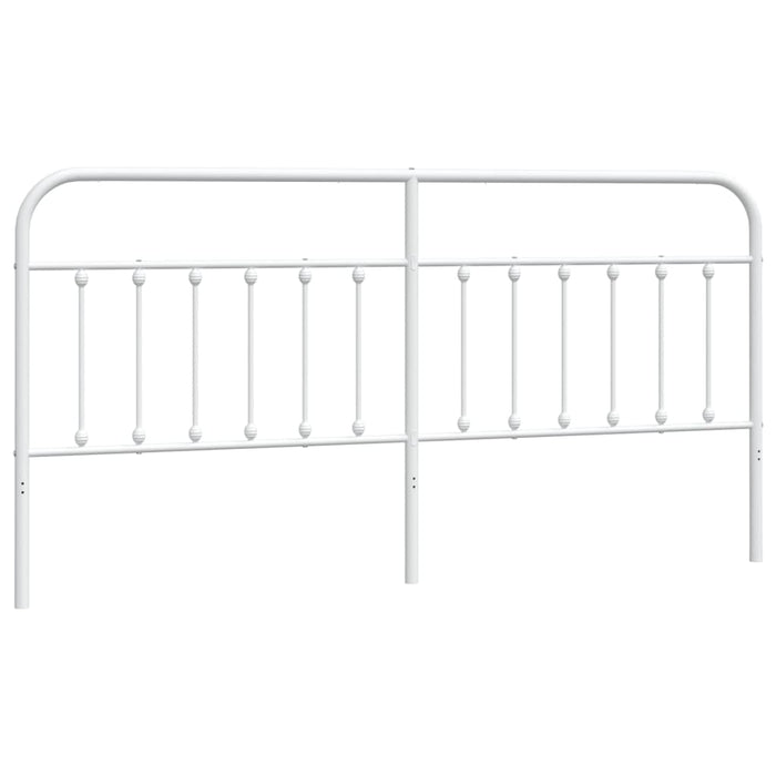 Tăblie de pat de schimb metalică, alb, 200 cm WALTI
