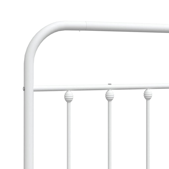 Tăblie de pat de schimb metalică, alb, 200 cm WALTI