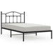 Cadru de pat din metal cu tăblie, negru, 107x203 cm - WALTI WALTI