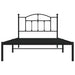 Cadru de pat din metal cu tăblie, negru, 107x203 cm - WALTI WALTI