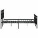 Cadru pat metalic cu tăblie de cap/picioare, negru, 135x190 cm - WALTI WALTI