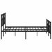Cadru pat metalic cu tăblie de cap/picioare, negru, 140x190 cm - WALTI WALTI
