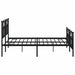 Cadru pat metalic cu tăblii de cap/picioare, negru, 183x213 cm - WALTI WALTI